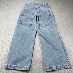 Zonz Jeans Mens 27x26 Blue Light Wash Relaxed Wide Leg Denim Y2K Pockets